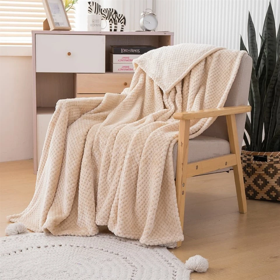 Jacquard Flannel Blanket high quality