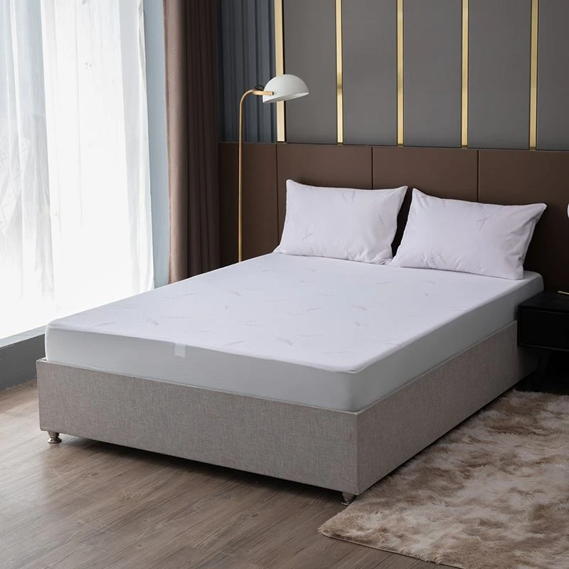 Polyester Jacquard Lavender Infused Mattress Protector