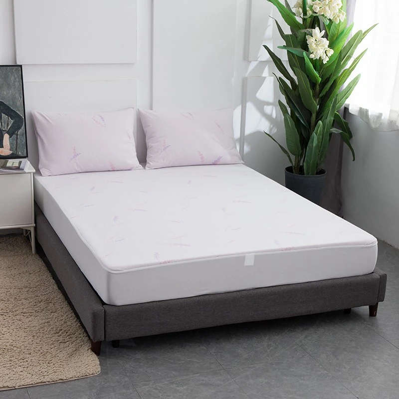 Polyester Jacquard Lavender Infused Mattress Protector suppliers