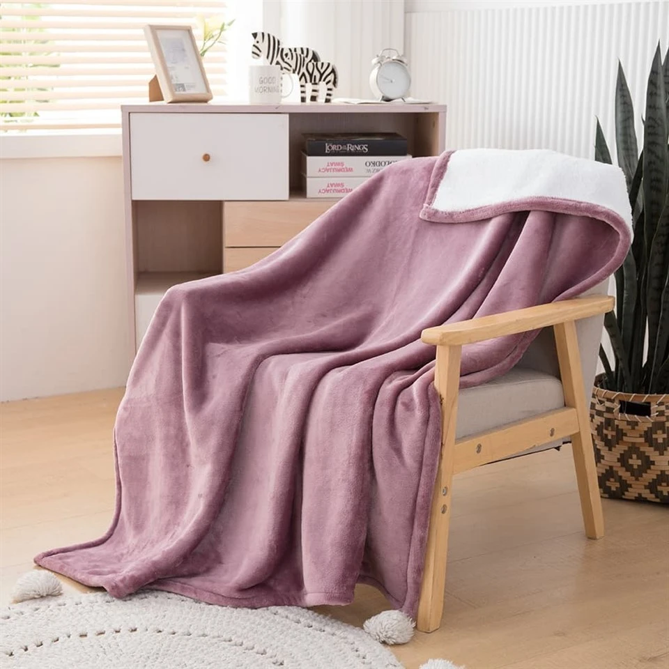 Solid Color Flannel Blanket high quality